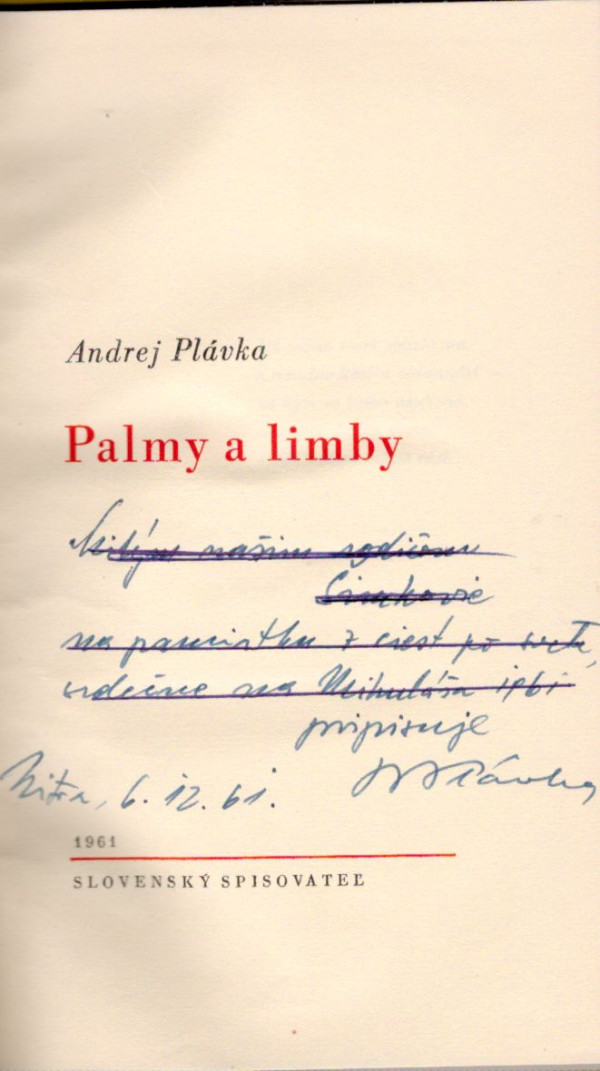 Andrej Plávka: PALMY A LIMBY