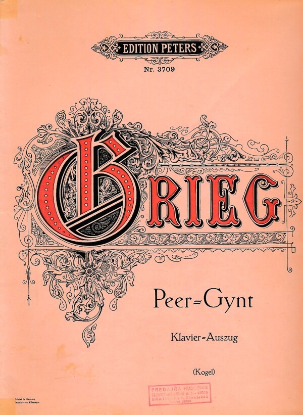 Edvard Grieg: PEER GYNT