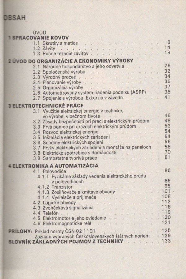 V. Horák, F. Tyllich, O. Janda: PRACOVNÉ VYUČOVANIE - TECHNICKÉ PRÁCE PRE 8. ROČNÍK ZŠ