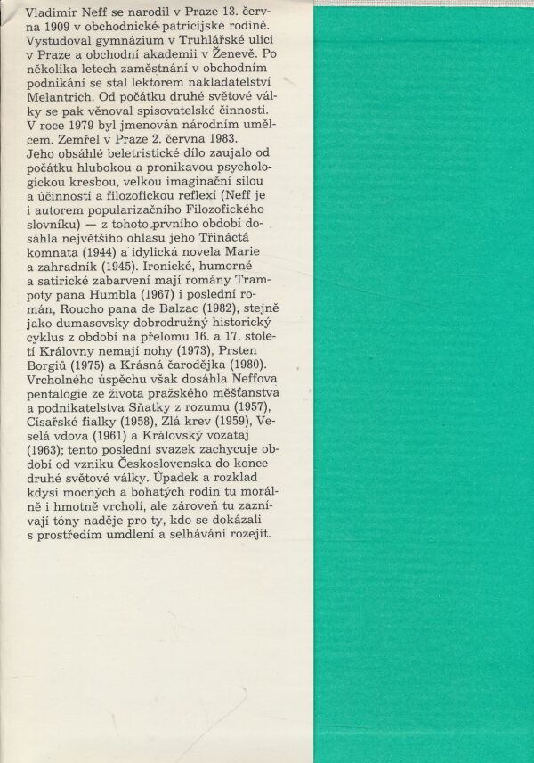 Vladimír Neff: Královský vozataj