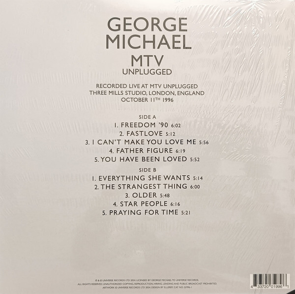 George Michael: MTV UNPLUGGED - LP