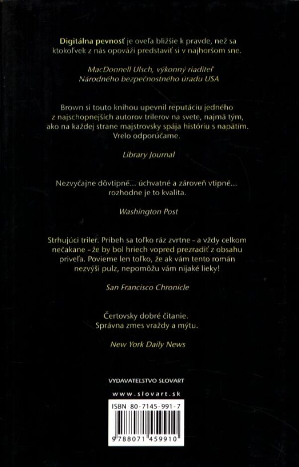 Dan Brown: DIGITÁLNA PEVNOSŤ