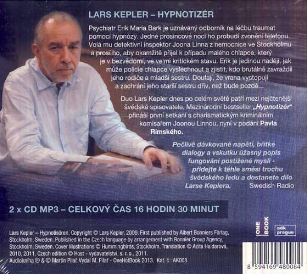 Lars Kepler: HYPNOTIZÉR - AUDIOKNIHA