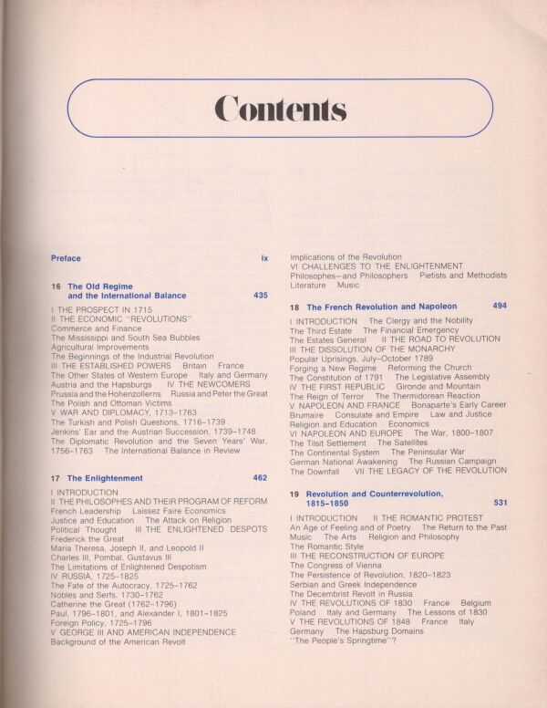 C. Brinton, J. B. Christopher, R. L. Wolff: A HISTORY OF CIVILIZATION - 1715 TO THE PRESENT