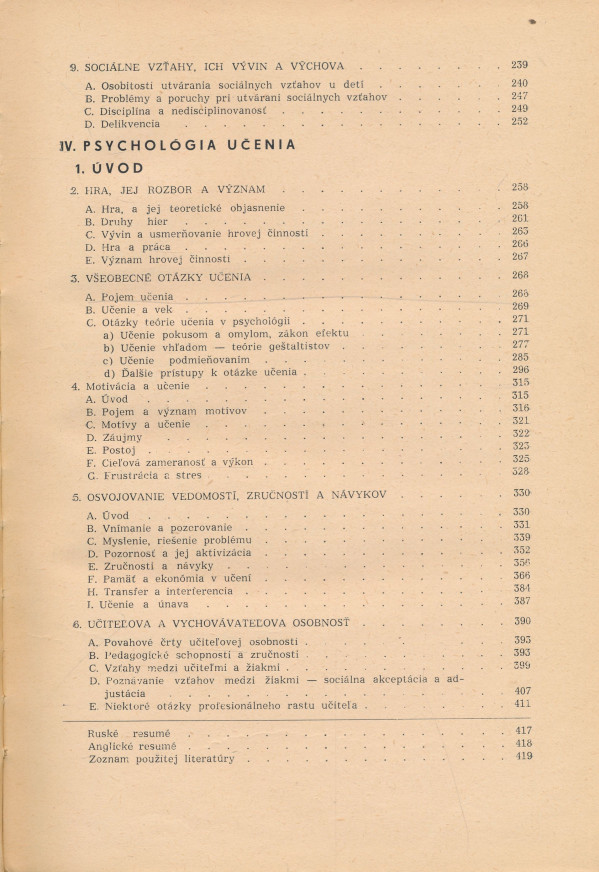 Tomáš Pardel: Pedagogická psychológia