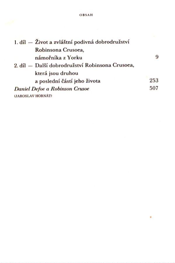 Daniel Defoe: ROBINSON CRUSOE