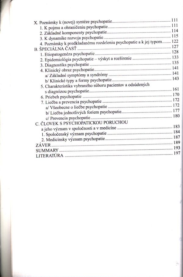 Jozef Kafka: PSYCHOPATIA