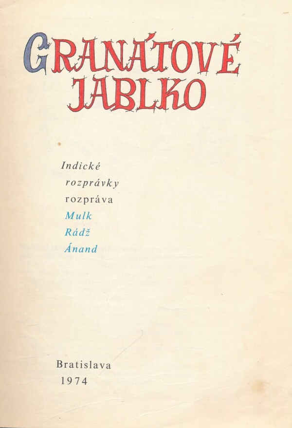 GRANÁTOVÉ JABLKO