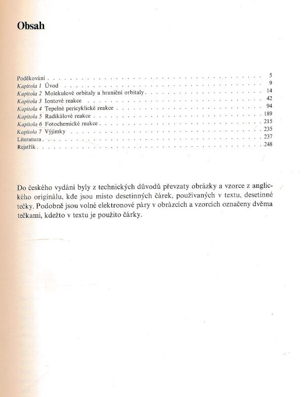 Ian Fleming: HRANIČNÍ ORBITALY A REAKCE V ORGANICKÉ CHEMII
