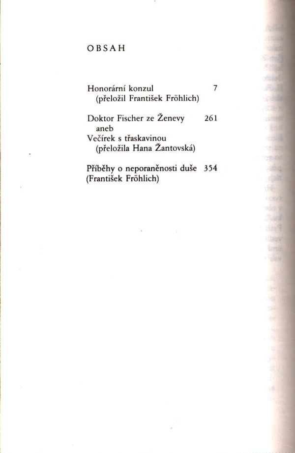 Graham Greene: HONORÁRNÍ KONZUL. DOKTOR FISCHER ZE ŽENEVY