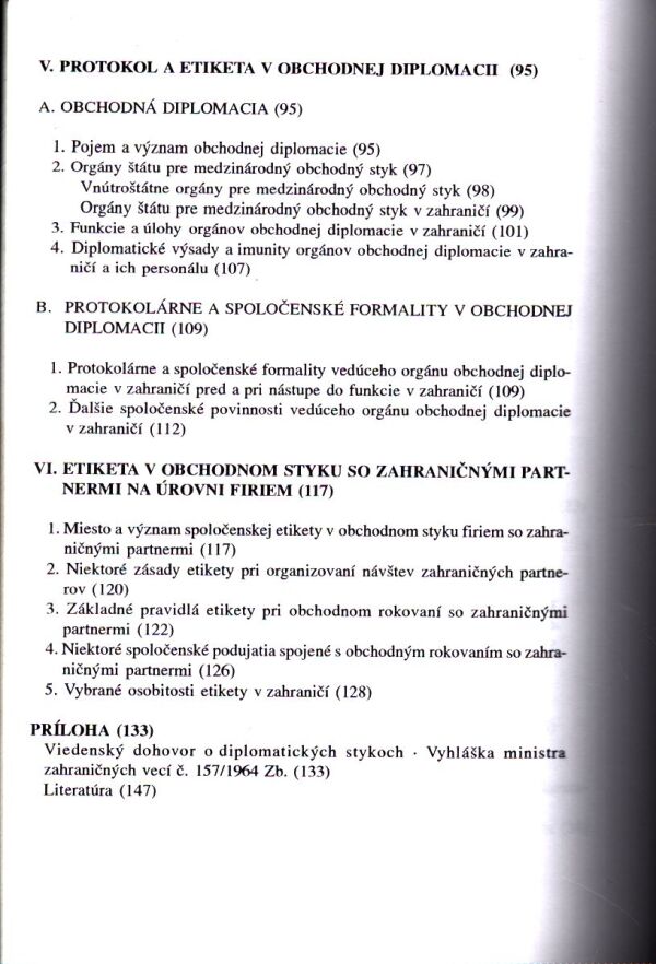 Ľudovíť Tóth: Protokol a etiketa v diplomacii a obchode
