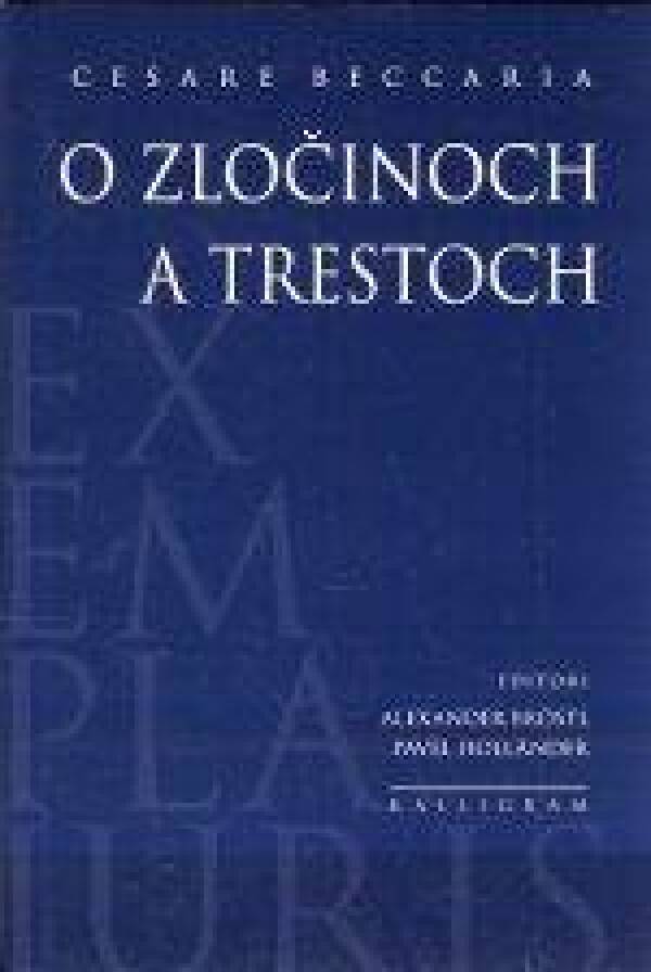 Cesare Beccardia: O ZLOČINOCH A TRESTOCH