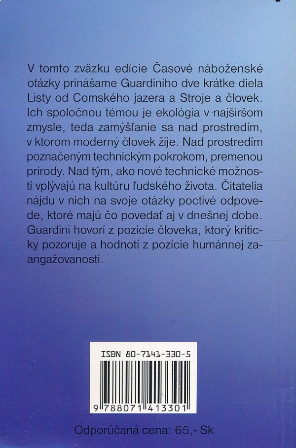 Romano Guardini: TECHNIKA A ČLOVEK