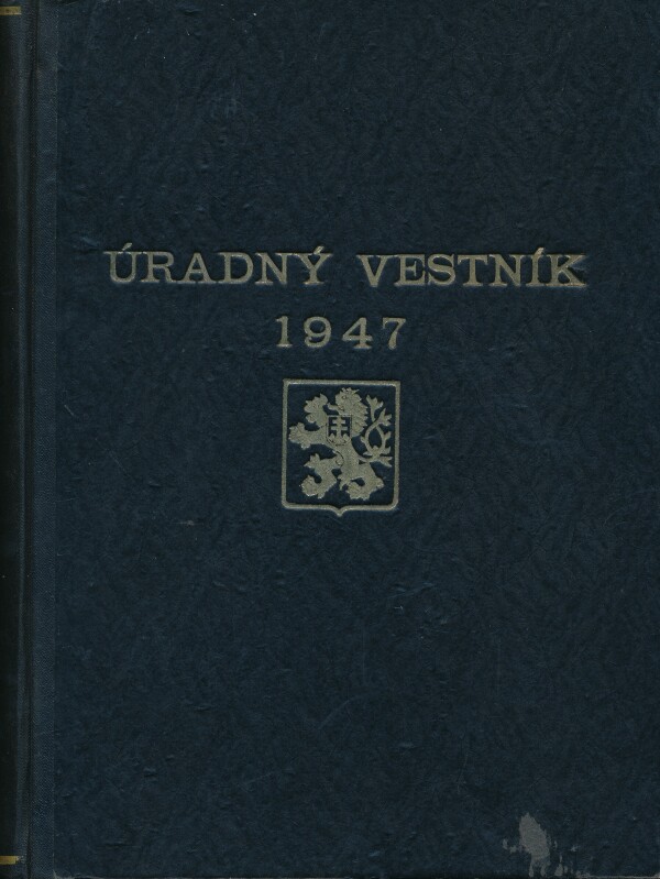 ÚRADNÝ VESTNÍK 1947 I,II