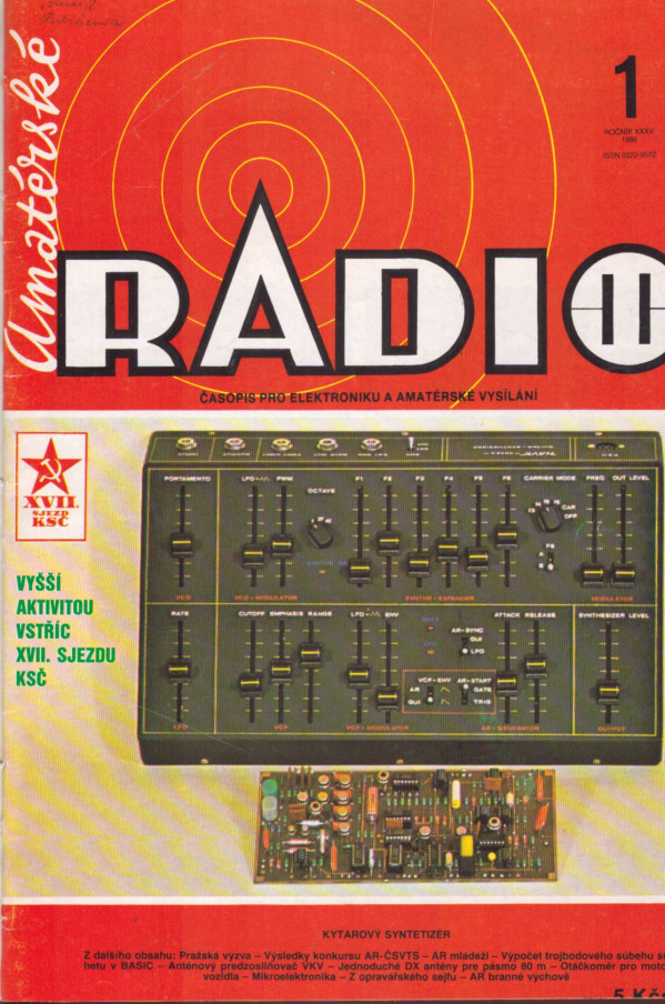 AMATÉRSKÉ RADIO 1986