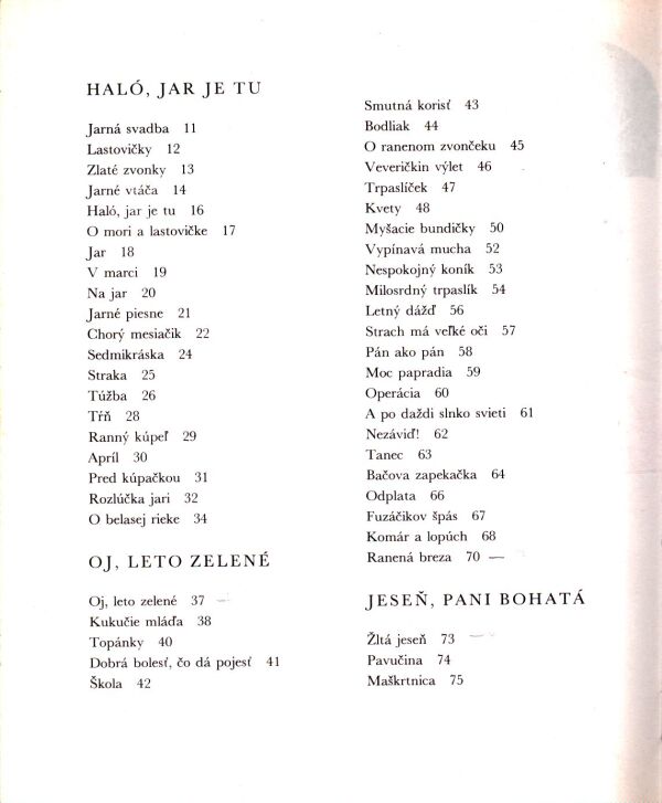 Mária Rázusová-Martáková: OD JARI DO ZIMY
