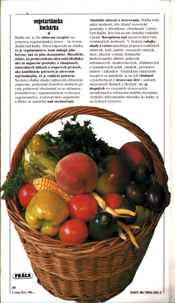 Karel Červený, Drahomíra Červená: VEGETARIÁNSKA KUCHÁRKA