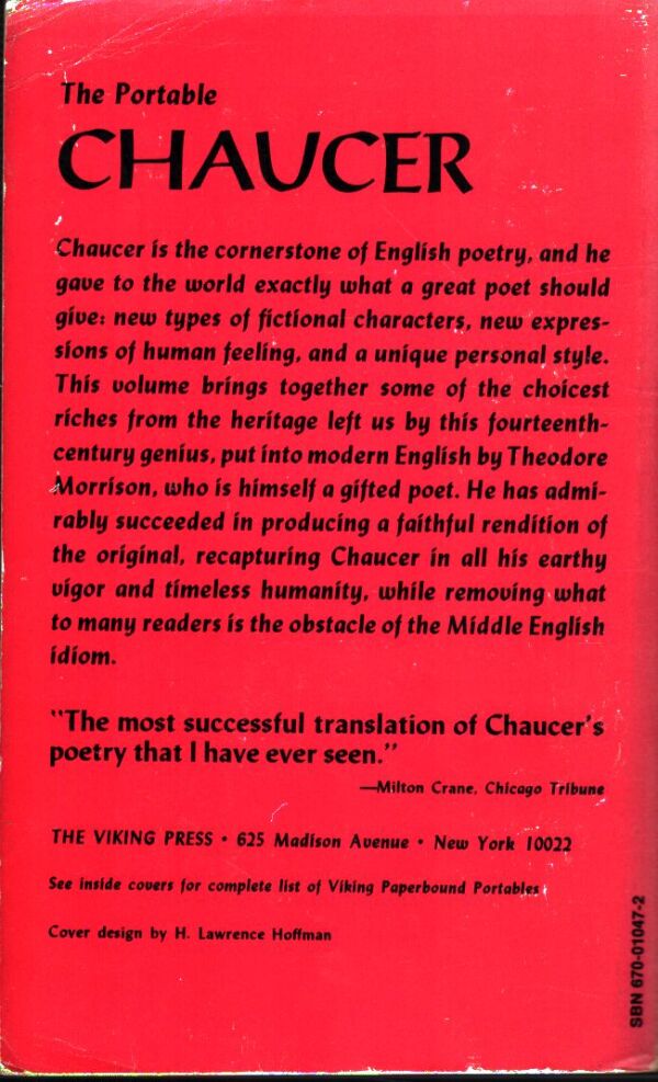 Theodore Morrison: THE PORTABLE CHAUCER