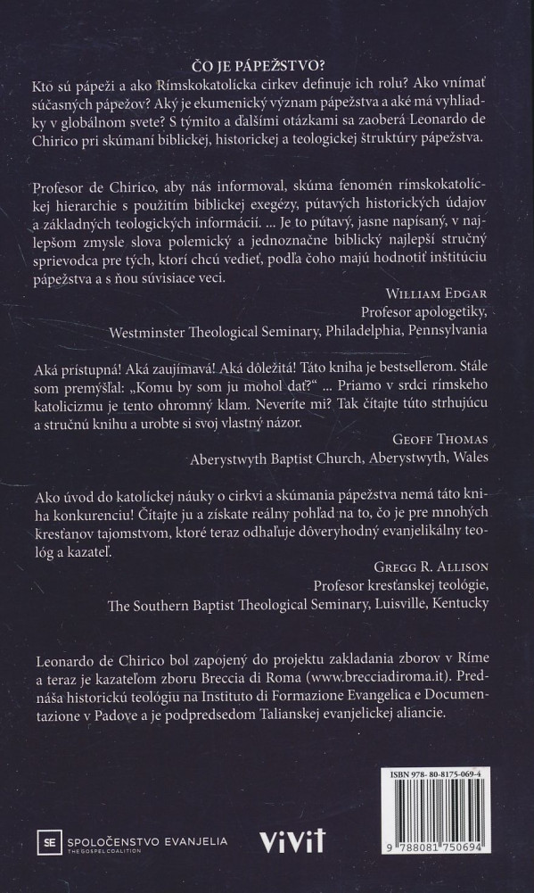 Leonardo de Chirico: Pápežstvo - jeho pôvod a úloha v 21. storočí