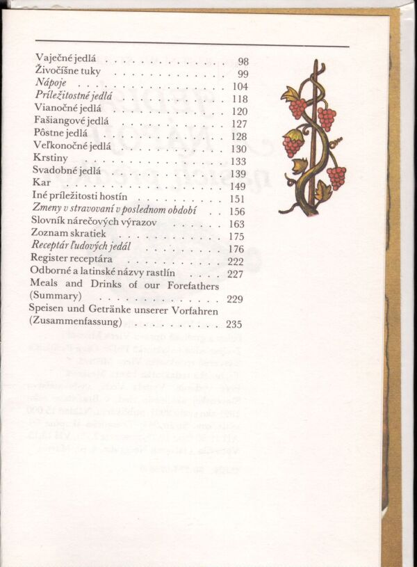 Rastislava Stoličná: JEDLÁ A NÁPOJE NAŠICH PREDKOV