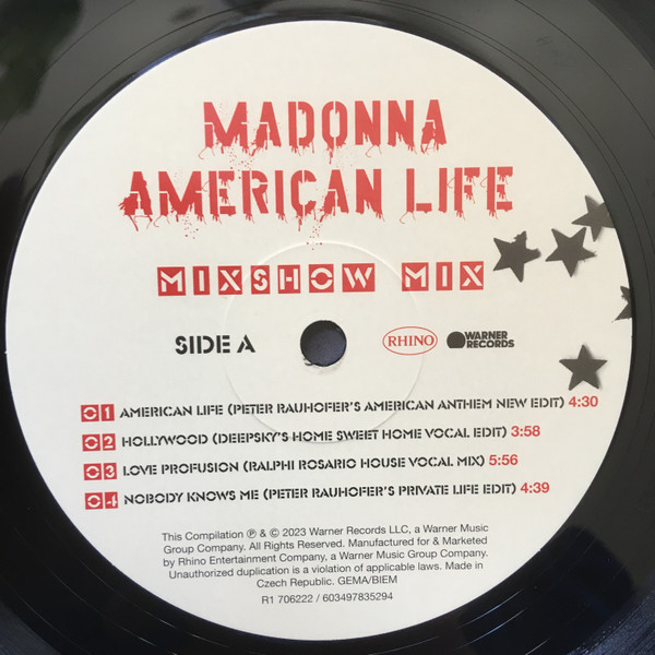 Madonna: AMERICAN LIFE - LP