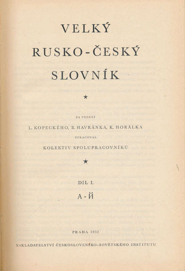 a kolektív autorov: Velký rusko-český slovník 1+2