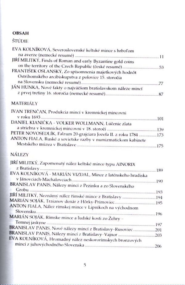 SLOVENSKÁ NUMIZMATIKA XVII