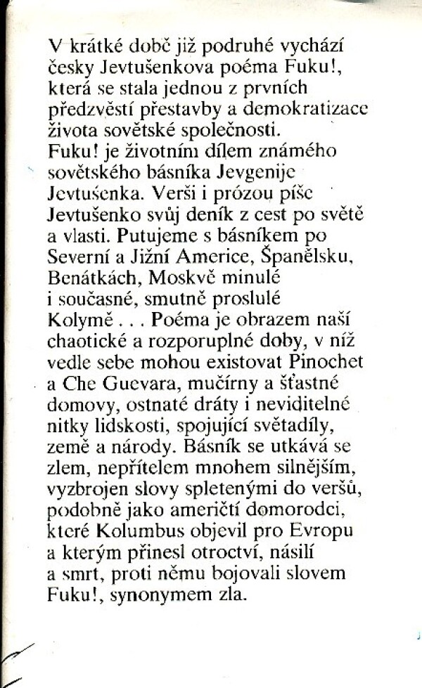 Jevgenij Jevtušenko: FUKU!