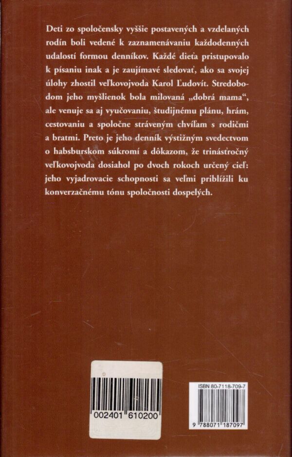 G. Praschlová-Bichlerová: DETSTVO V CISÁRSKEJ RODINE