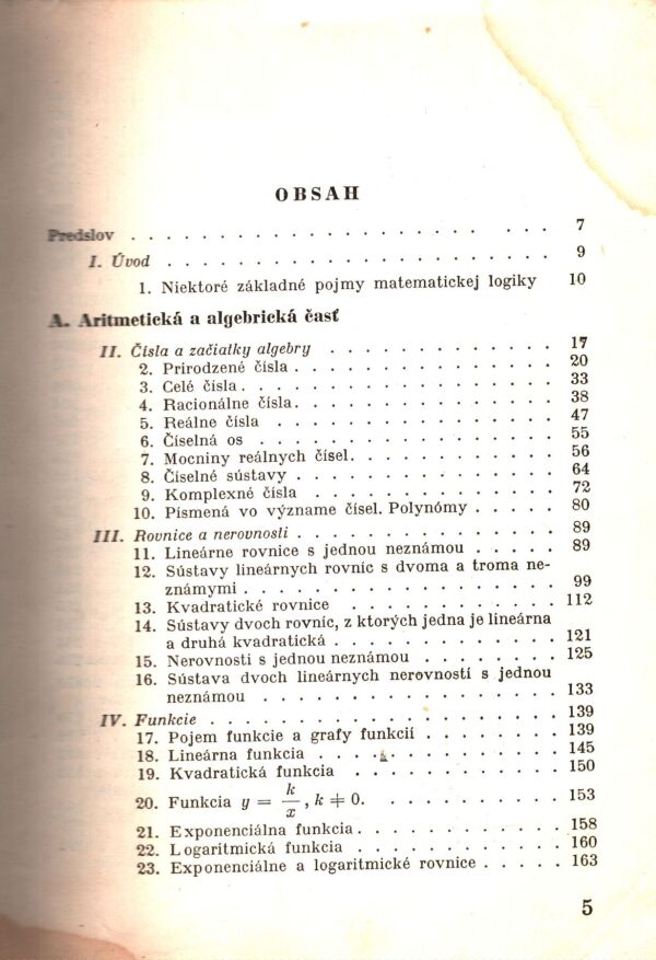 Medek, Mišík, Šalát: PREHĽAD STREDOŠKOLSKEJ MATEMATIKY