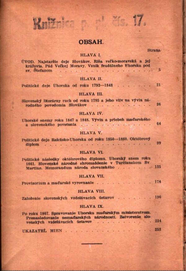 Julius Botto: SLOVÁCI. VÝVIN ICH NÁRODNÉHO POVEDOMIA I.