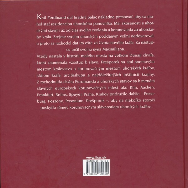 Štefan Holčík: KORUNOVAČNÉ SLÁVNOSTI