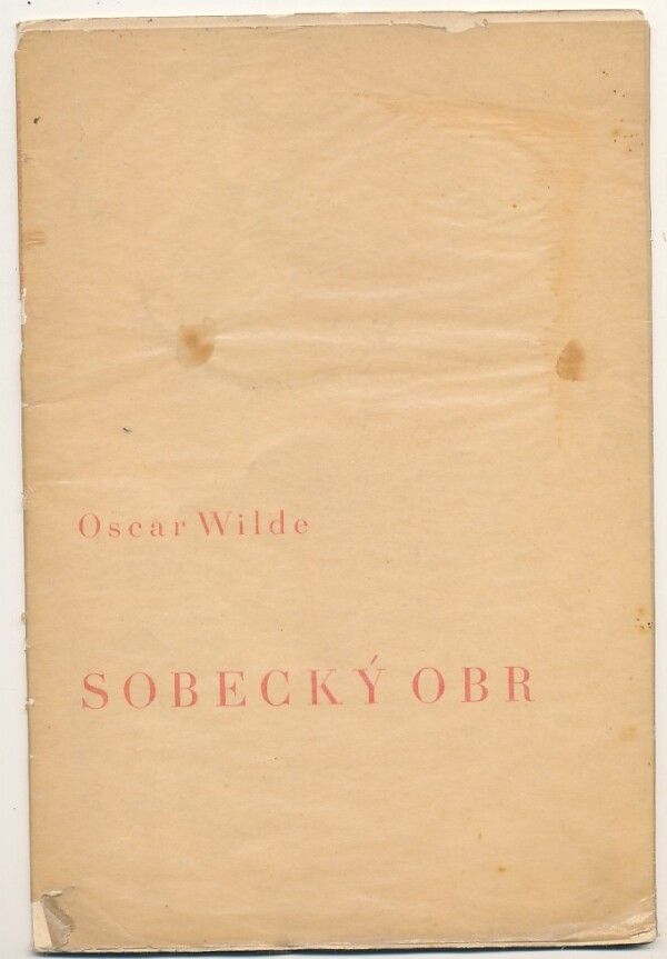 Oscar Wilde: SOBECKÝ OBR