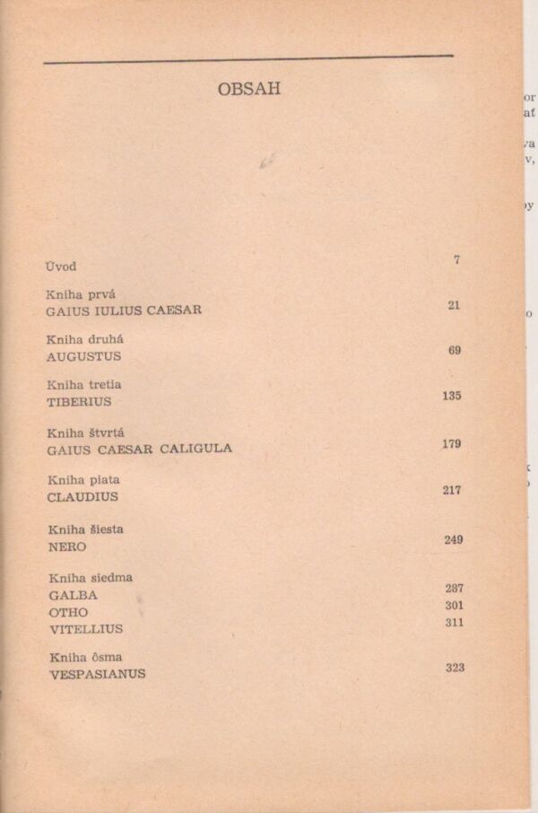 Gaius Suetonius Tranquillus: ŽIVOTOPISY RÍMSKYCH CISÁROV