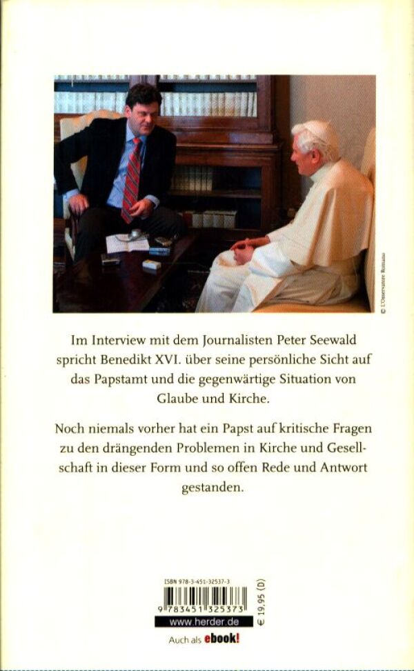 XVI. Benedikt: LICHT DER WELT