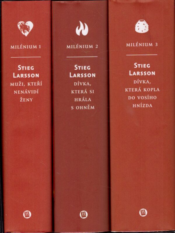 Stieg Larson: MUŽI, KTEŘÍ NENÁVIDÍ ŽENY. DÍVKA, KTERÁ SI HRÁLA S OHNĚM. DÍVKA, KTERÁ KOPLA DO VOSÍHO HNÍZDA