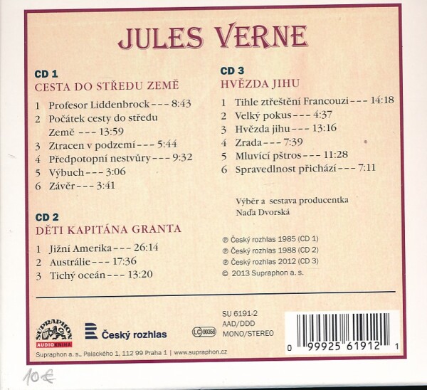 Jules Verne: AUDIOKNIHA 3 CD