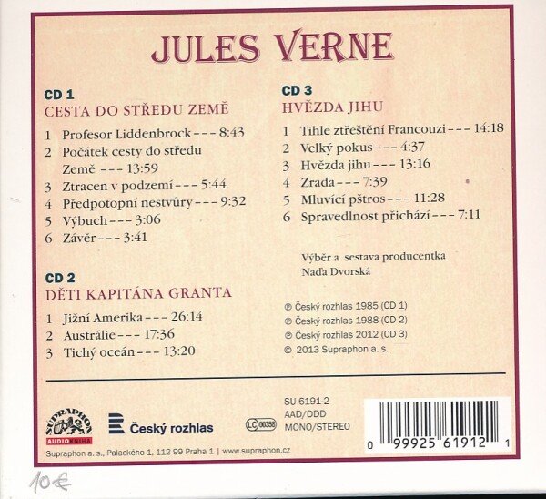 Jules Verne: AUDIOKNIHA 3 CD