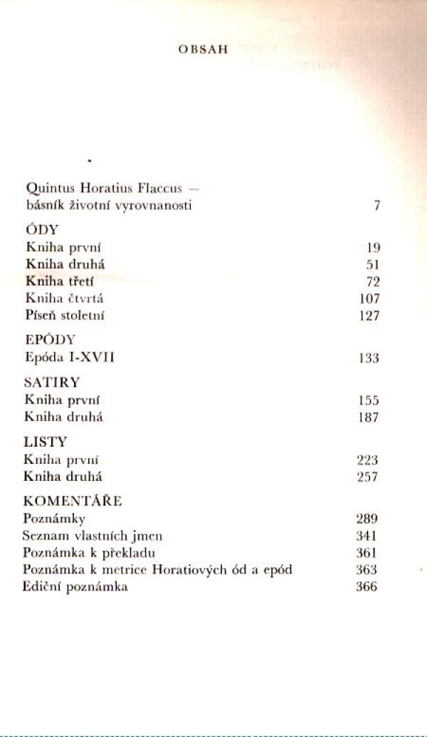Q. Horatius Flaccus: VAVŘÍN A RÉVA