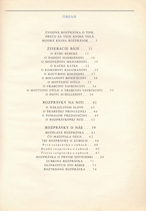 Ľubomír Feldek: MODRÁ KNIHA ROZPRÁVOK