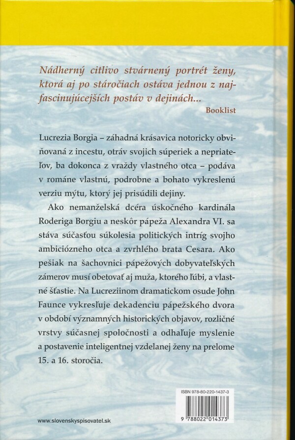 John Faunce: LUCREZIA BORGIA