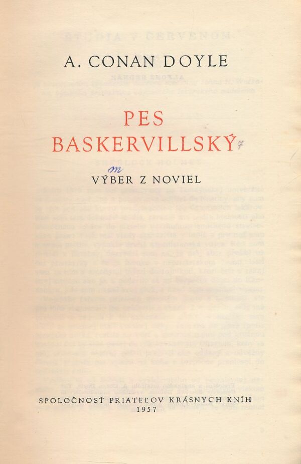 A. Conan Doyle: Pes baskervillský