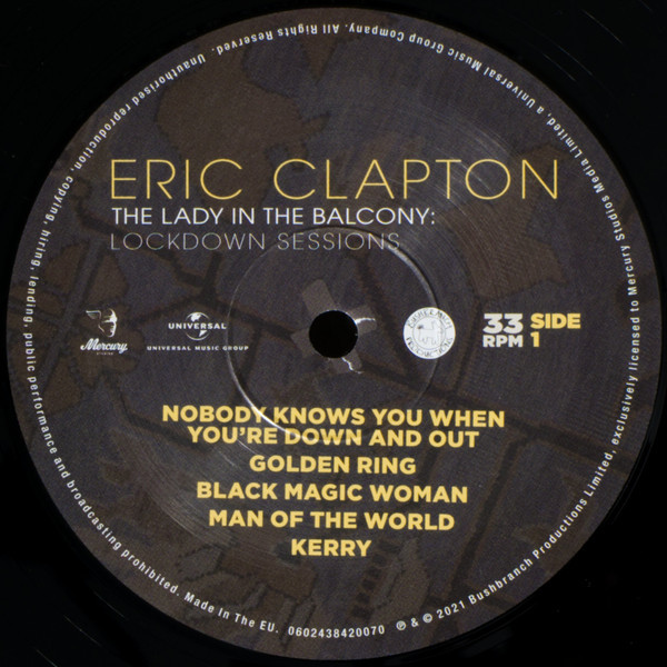 Eric Clapton: THE LADY IN THE BALCONY - 2LP