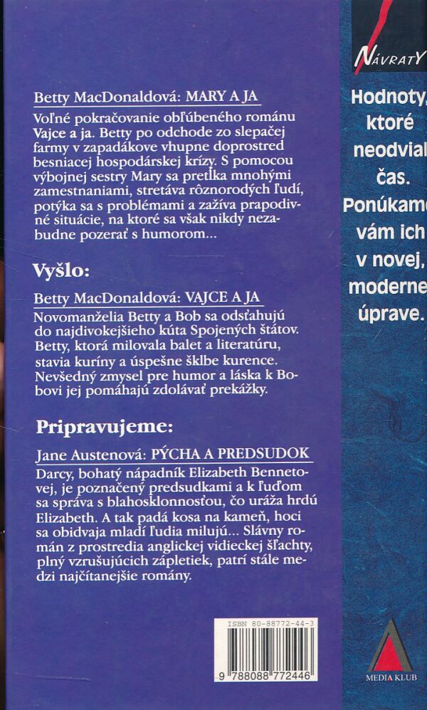 Betty MacDonaldová: MARY A JA