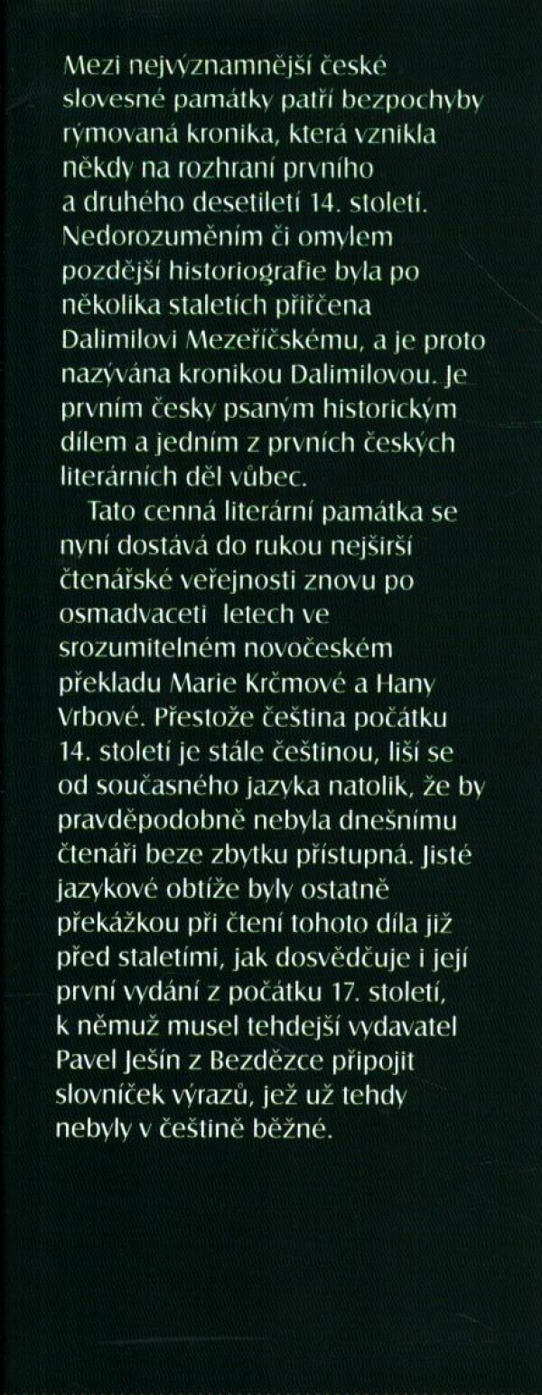 KRONIKA TAK ŘEČENÉHO DALIMILA