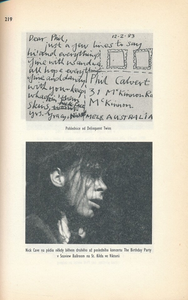 Robert Brokenmouth: NICK CAVE-THE BIRTHDAY PARTY A DALŠÍ LEGENDÁRNÍ DOBRODRODRUŽSTVÍ