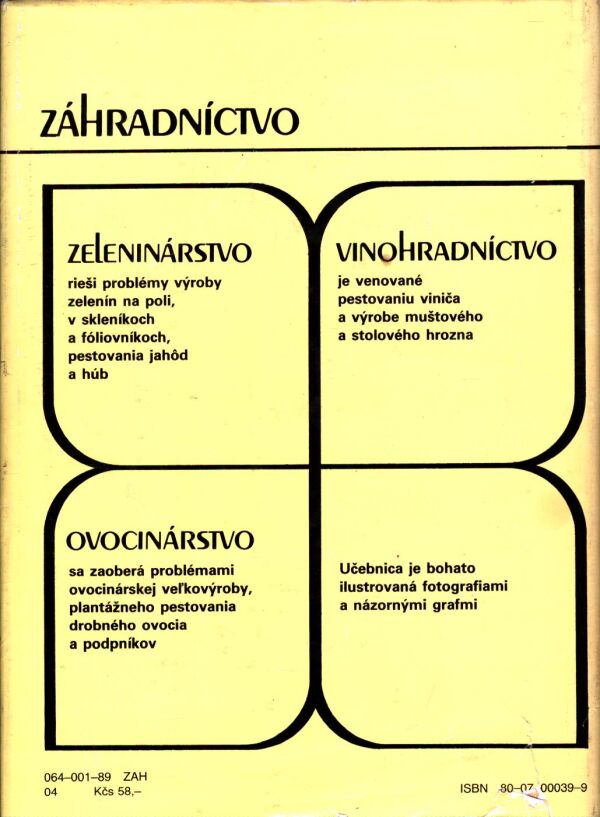 V. Pevná a kolektív: ZÁHRADNÍCTVO