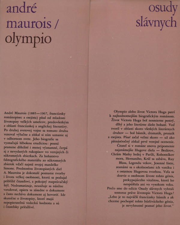 André Maurois: Olympio alebo život Victora Huga