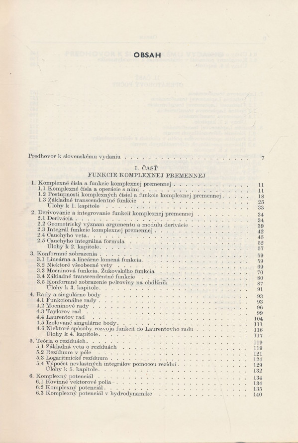 J. G. Aramanovič, G. L. Lunc, L. C. Eľsgoľc: Funkcie komplexnej premennej. Operátorový počet. Teória stability