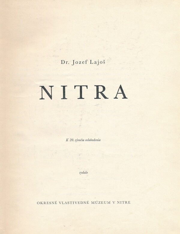 Jozef Lajoš: NITRA